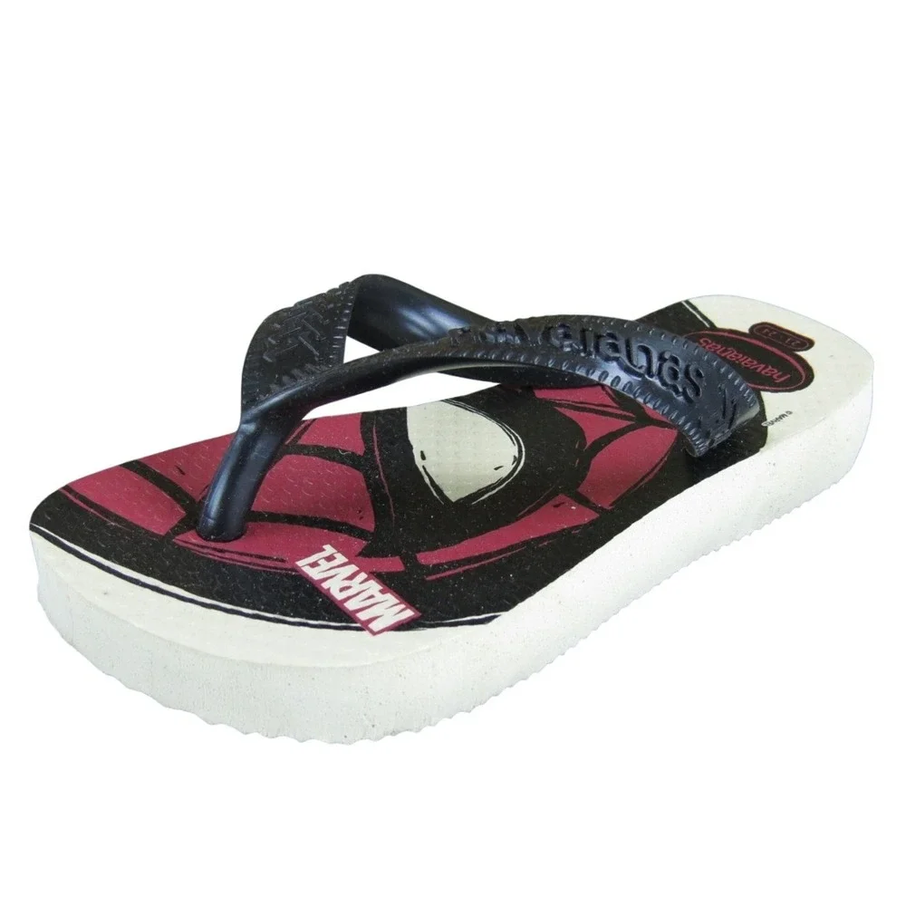 Havaianas Boys Flip Flop  Sz T 9 Medium Red Synthetic Slip On‎